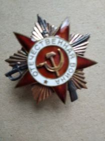 Орден "Отечественная война I степени" за подвиг на Днепре (посмертно)