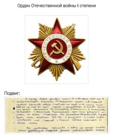 Орден Красной звёзды, Орден красного знамени, Орден Отечественной войны 1 степени, Орден Славы 3 степени.