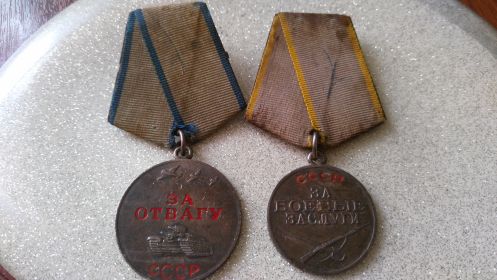 Медаль за отвагу и Медаль за боевые заслуги