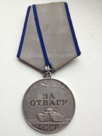 Медаль  "За  отвагу"  приказ  № 5н  от  31.10.1943  г.