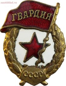 Нагрудный знак "Гвардия"