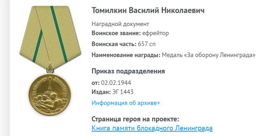 Медаль За оборону Ленинграда