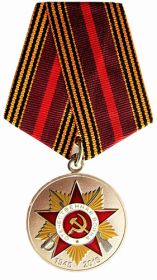 Медаль «70 ЛЕТ ПОБЕДЫ В ВЕЛИКОЙ ОТЕЧЕСТВЕННОЙ ВОЙНЕ 1941—1945 гг.»