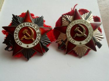 Орден Великой отечественной войны (I, II степени)