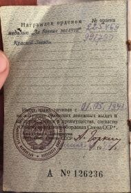 орден "Красной Звезды", медаль "За боевые заслуги"