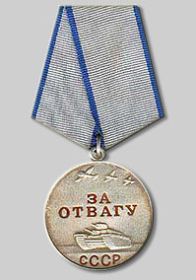 Орден Красной Звезды, Орден Отечественной Войны 2 степени (2), медаль За Отвагу, медаль за Оборону Сталинграда и др.
