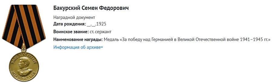 Медаль «За победу над Германией в Великой Отечественной войне 1941–1945 гг.»