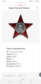 Орден "Красной звезды", медаль "За отвагу"