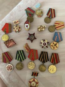 Орден Красной звёзды, орден отечественной войны 2 степени, медаль за взятие кенинсберга,