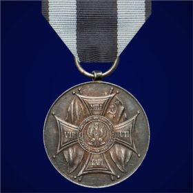 Серебряная медаль «Заслуженным на поле Славы» (Ленино)