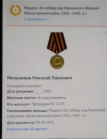 медаль " За победу над Германией"