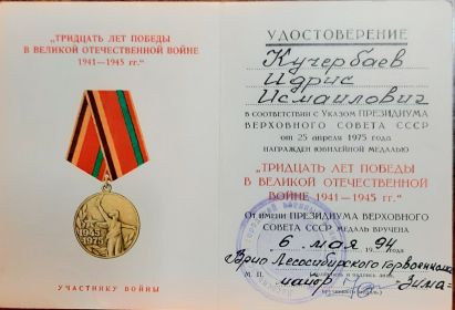 Тридцать лет Победы в Великой Отечественной войне