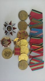 Орден за отвагу В ВОВ, медали