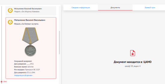 Медаль за боевые заслуги