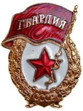 нагрудный знак "Гвардия"