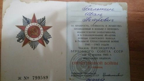 Орден Отечественной войны 2 степени №6495852