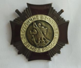 Нагрудный знак "За отличие в службе" II степени