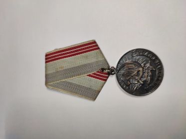 Медаль "Ветеран труда - за долголетний добросовестный труд"
