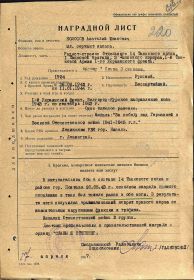 Орден Славы III степени, медаль За победу над Германией орден Знак Почёта орден Отечественной войны I степени орден Трудового Красного знамени орден Ленина и другие памятные медали и знак  I