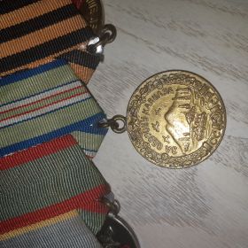 Медаль:《За участие в героической обороне Кавказа》