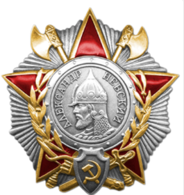 Третья награда: Орден Александра Невского