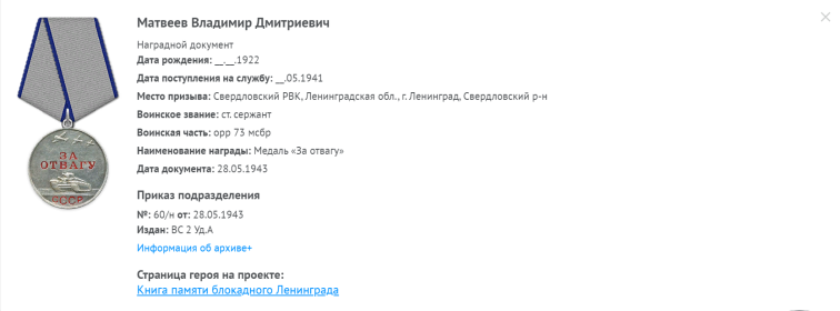 Медаль "За отвагу"
