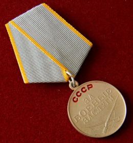13.08.1944 награжден медалью "За боевые заслуги" (№медали 1067045)
