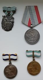 медали материнства 1-ой и 2-ой степени (1947, 1950 гг);  ОРДЕН МАТЕРИНСТВА третьей степени (1953 г.)