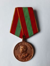 Медаль «За доблестный труд в Великой Отечественной войне 1941—1945 гг.»