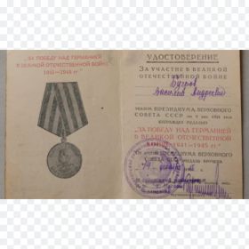 Медаль за «Победу над Германией в Великой Отечественной войне 1941-1945г.»