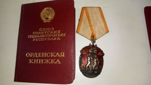 Орден Знак Почёта