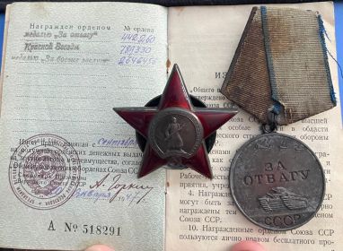 Орден Красной звезды, Медаль за Отвагу