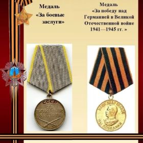 Медаль за боевые заслуги, Медаль за победу над Германией