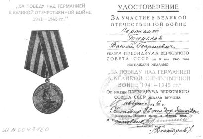 Медаль "За Победу над Германией в Великой Отечественной войне 1941-1945 гг"
