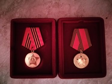 Медаль"За доблестный труд в ВОВ"