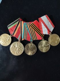 Юбилейные медали 20,30,40,50 лет Победы в Великой Отечественной войне 1941-1945гг в