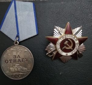 Медаль за Отвагу и Орден Отвечественной войны II степени