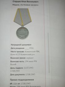 Медаль "За боевые заслуги", Орден Отечественной войны 1 степени
