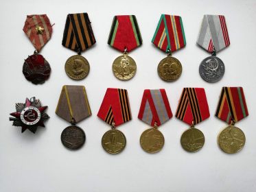 за освобожление Китая, за боевые заслуги, за победу над Германией