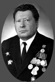 Был награждён орденами: «Красной звезды», «Славы»  III степени, «Отечественной войны» I и II степени, медалями «За отвагу», «За взятие Будапешта», «За Победой над Германией», а также памятным
