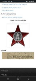 Медаль «За отвагу», Орден Красной Звезды ,Медаль «За боевые заслуги»
