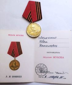 Медаль Жукова