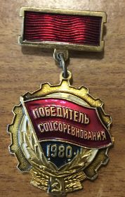 Знак Победитель Социалистического соревнования 1980 года