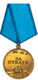 Медаль «За отвагу»  21.05.1945