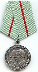 Медаль «Партизану Отечественной войны» 1 степени Медаль «За победу над Германией в Великой Отечественной войне 1941–1945 гг.»