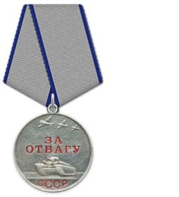 Медаль «За оборону Ленинграда», «За отвагу»