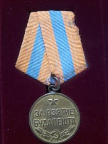 Медаль "За взятие Будапешта