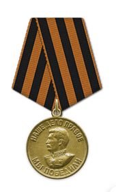 Медаль «За победу над Германией в Великой Отечественной войне 1941- 1945 rr.>