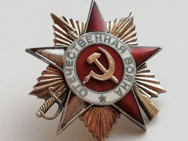 Орден Отечественной войны 1 степени( посмертно)