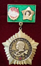 Знак "Ветеран 251 Витебской С. Д."